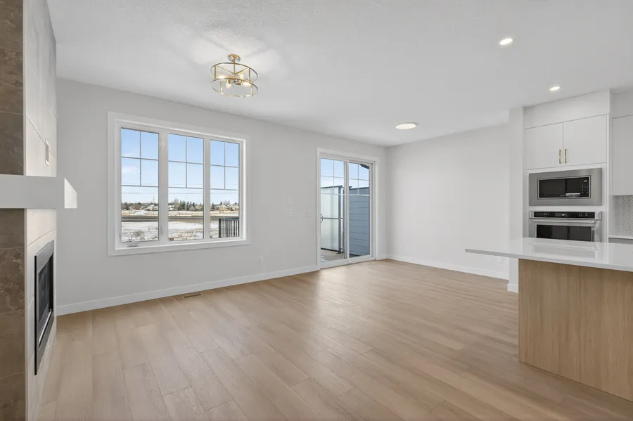 Great room to kitchen