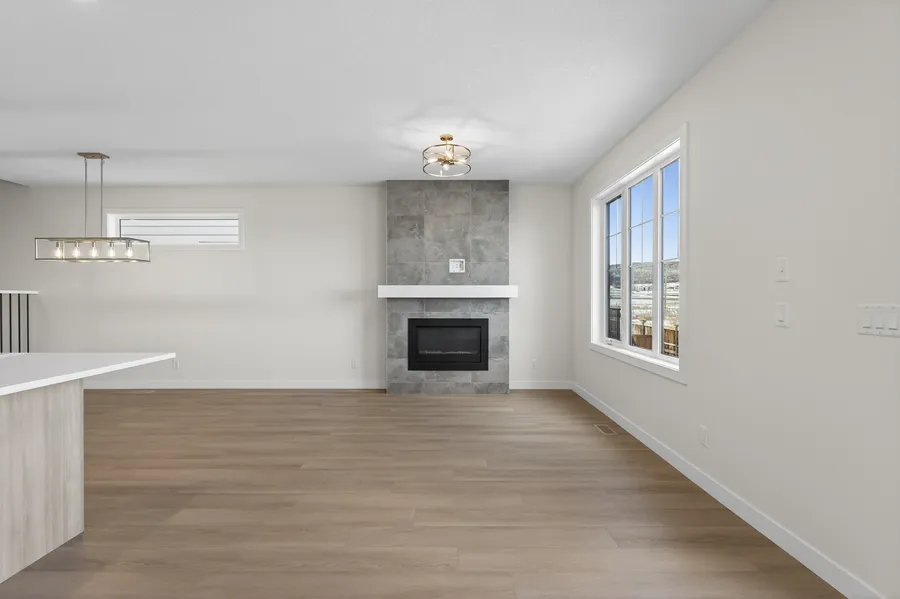 Gas fireplace, main living room