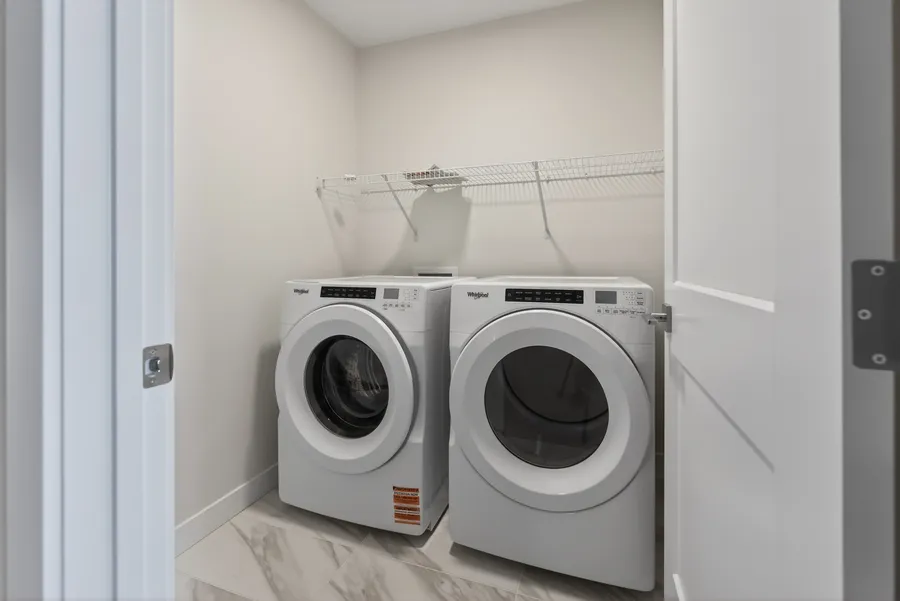 Second-floor laundry