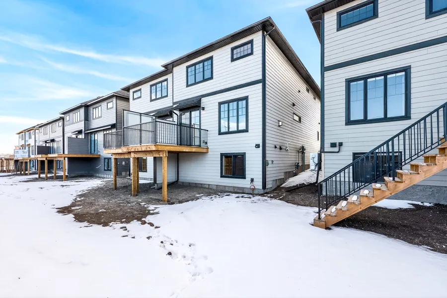 Rear exterior, deck