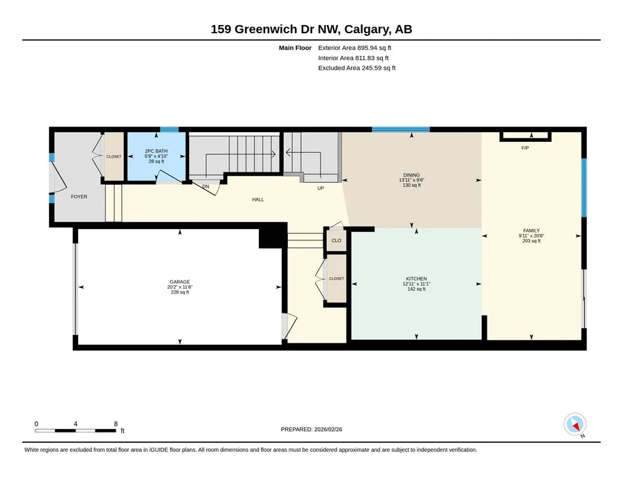 Floor plan, Main floor