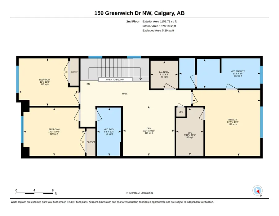 Floor plan, Second floor